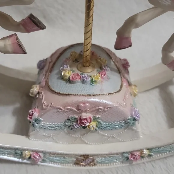Vintage Musical Carousel Rocking Horse - Picture 5 of 11
